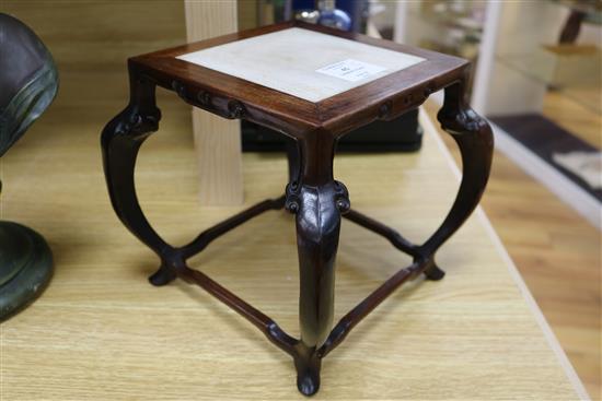 A Chinese hardwood vase stand